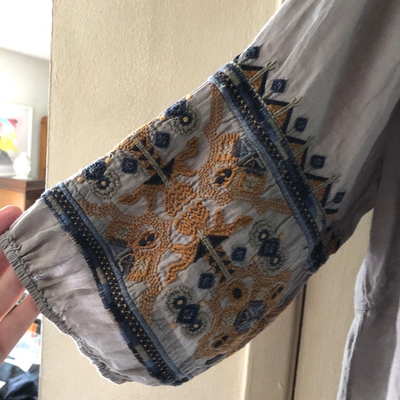 JOHNNY WAS WORKSHOP GRAY LINEN DRESS SZ. XXL NWT'S - Picture 3 of 6